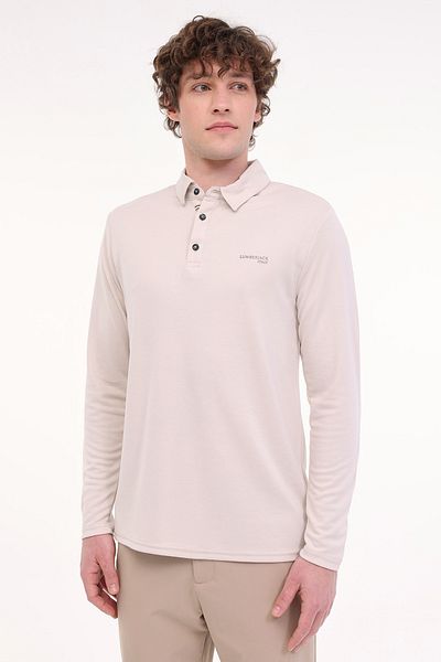 lumberjack Ανδρικό μακρυμάνικο μπλουζάκι ML LUKE 15ITL1080 5FX Beige