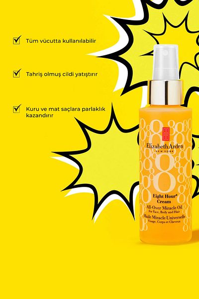 Elizabeth Arden Ulei de îngrijire multifuncțional pentru păr și piele - Eight Hour All-over Miracle Oil 100 ml