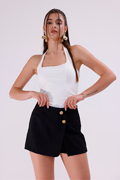LA PANTE Önü Düğme Detaylı Şort Etek