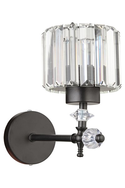 İstanbul Avize Cabo Single Black Y-10 Crystal Stone Sconce