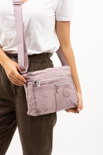 Sanmorris Women's Parachute Fabric Adjustable Cross Strap Water Resistant Shoulder Bag