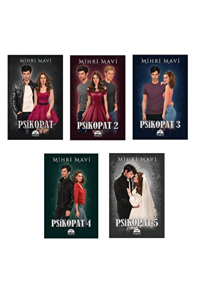 Martı Yayınları Mihri Mavi Psikopat Seti 5 Kitapkarton Kapak (YENİ KAPAK)