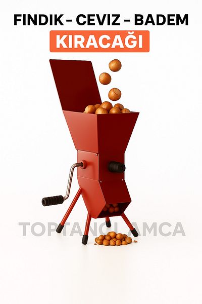 PeakBays Practical Handle Hazelnut, Walnut, Almond Cracker Handle Mill