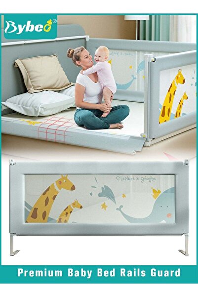 BYBEO واقي درابزين سرير الأطفال، درابزين جانبي قابل للطي، سياج سرير آمن للأطف...