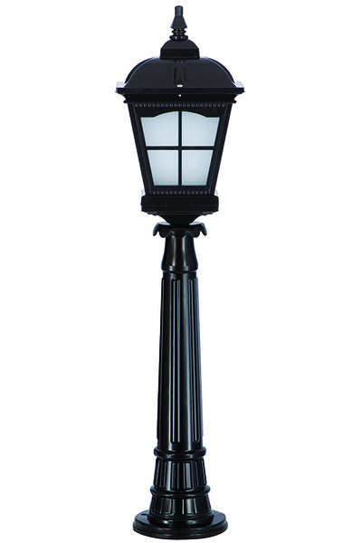 Genel Markalar Döküm Viia Sokak Bahçe Aydınlatma Direği 280cm Siyah Renk