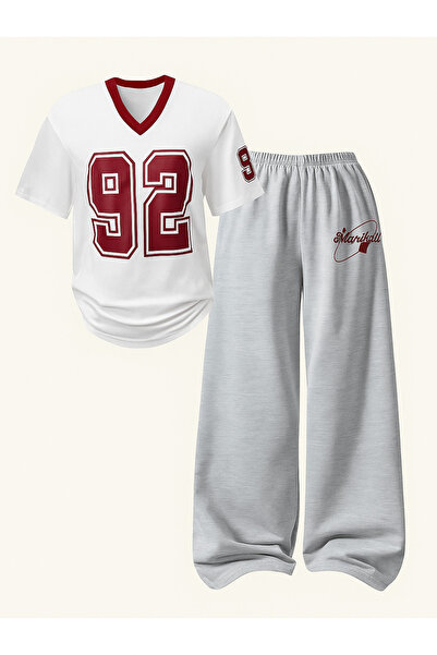 VESTIR BIEN 92 Baskılı %100 Pamuk Çocuk Alt-Üst Takım