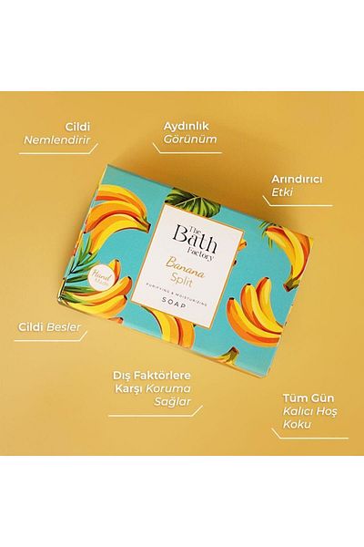 THE BATH FACTORY صابون مرطب لليدين والوجه والجسم بالموز