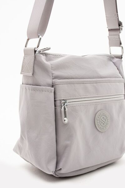 Sanmorris Women's Multi-Eye Waterproof Parachute Fabric Adjustable Cross Strap Shoulder Bag