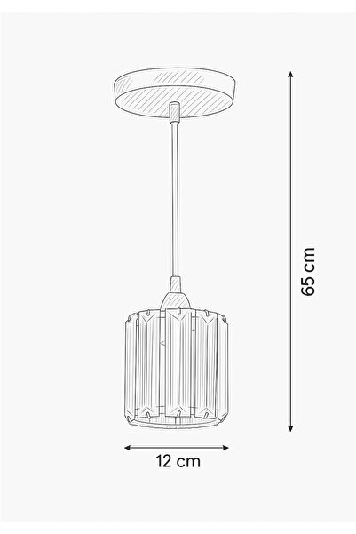 İstanbul Avize Sarkıt Tekli Gümüş Y-12 (PLAF.TESİSAT)kristal Taşlı Avize