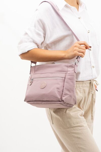 Sanmorris Women's Parachute Fabric Adjustable Cross Strap Water Resistant Shoulder Bag