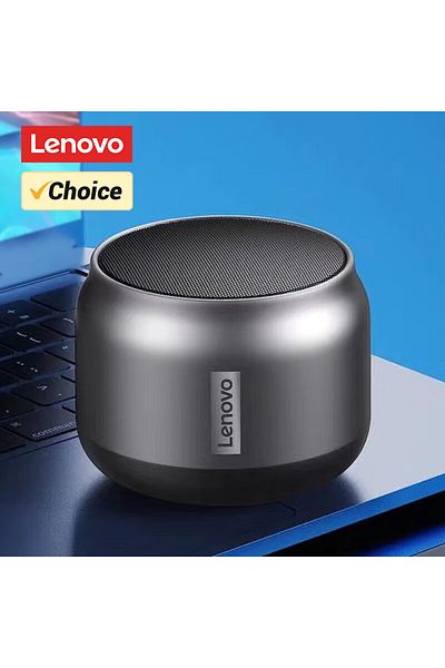 Choice مكبر صوت خارجي محمول Lenovo Grey K30 مقاس 1 بوصة لاسلكي مقاوم للماء مزود بمنفذ USB وبلوتوث
