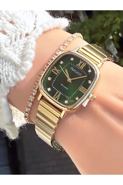 Ferrucci ÇELİK KORDON ROMA RAKAMLI KADIN KOL SAATİ 3 ATM SU GEÇİRMEZ 2 YIL GARANTİLİ