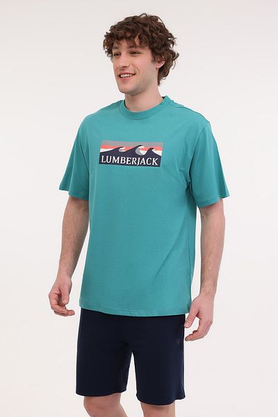 lumberjack Ανδρικό κοντομάνικο μπλουζάκι ML ROGER 11OTD2-31 5FX AQUA