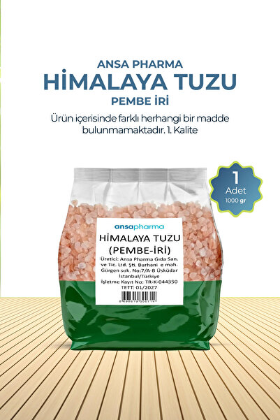 ansapharma Himalaya Tuzu 1000 G Pembe İri 1. Kalite