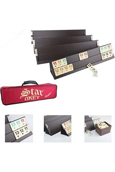 GÜLÜMSE BEBEK مجموعة ستار أوكي الخشبية الفاخرة مع حقيبة ستار أوكي ذات اللون ا...