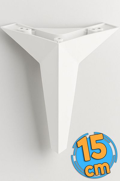 Badem10 Mobilier Castelul Alb - Unitate TV Canapea Fotoliu cu Picioare 15 Cm