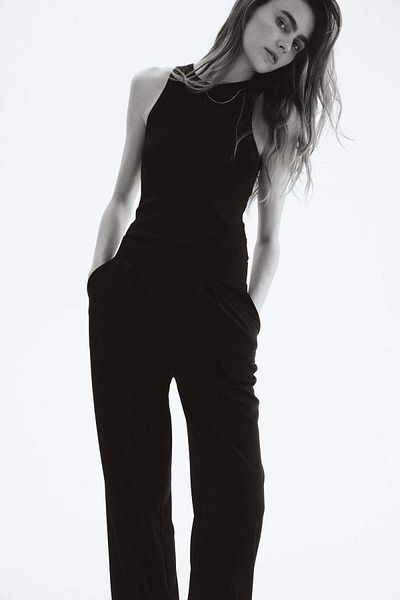 H&M High-waisted tailored trousers