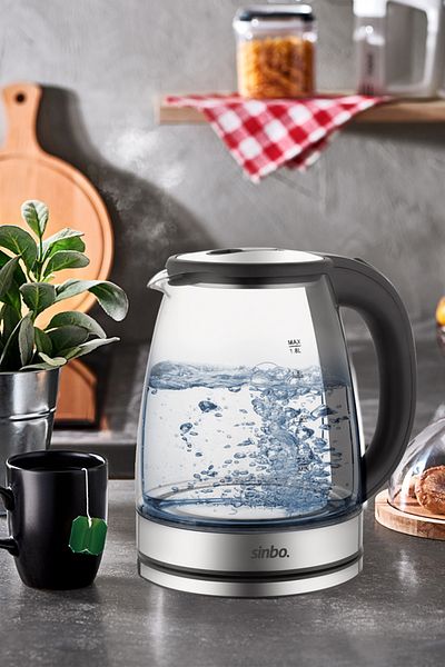 Sinbo Sk-8033 Wireless Glass Water Heater Kettle 1.8L
