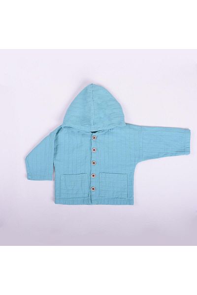 Aydodo Muslin Hooded Cardigan