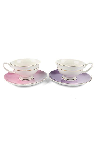 Mikasa Moor Saffron 2-Piece Teacup Set