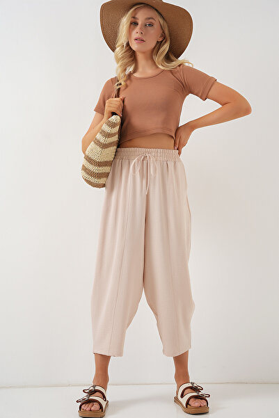 Bigdart 6591 Woven Shalwar Trousers - Biscuit