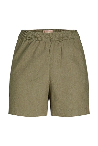 JJXX JXPOPPY LINEN HW SHORTS P Yeşil Kadın Şort