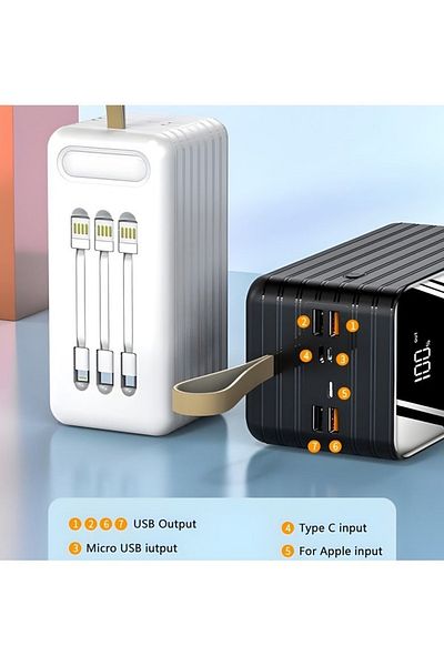 Bastec Power Bank, 40000 mAh Portable Battery, Fast Charging, Huge Capacity and High Durability