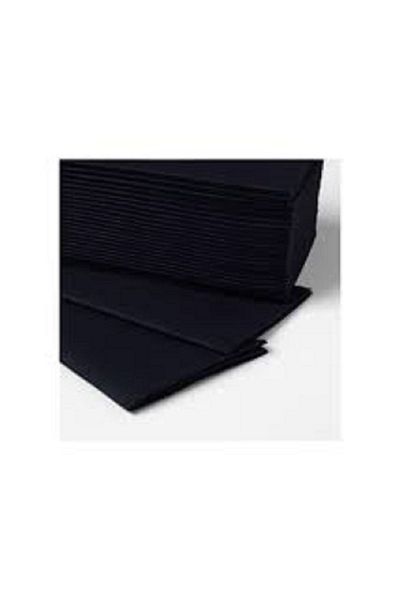Kraft 24*24 Black Paper Napkin - Waiter Fold, 100 Pieces