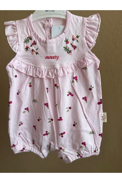 Necix's Sweeety Bebek Tulum | Çiçek Nakışlı | 3-6 Ay, 6-9 Ay, 9-12 Ay | Kız B...