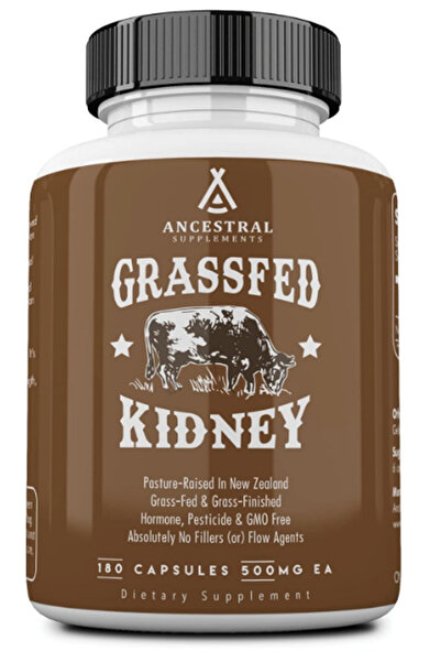 Grass Fed Beef Kidney, 3000mg, DAO Enzyme for Urinary and Histamine Health, S