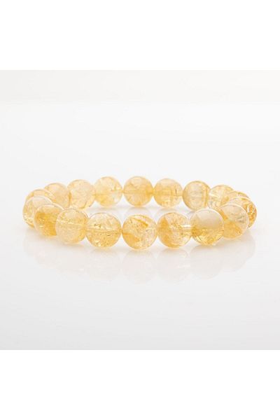 OSMANLI DOĞAL TAŞ Citrine 10mm Natural Stone Unisex Bracelet
