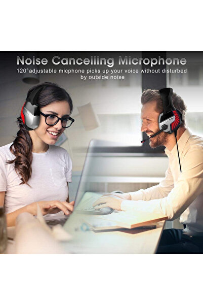 Onikuma سماعة الألعاب السلكية K5 Pro المزودة بميكروفون