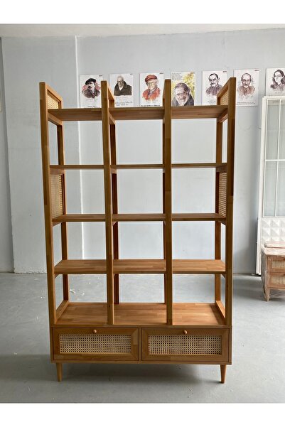 miera design Kayın ağacı kitaplık