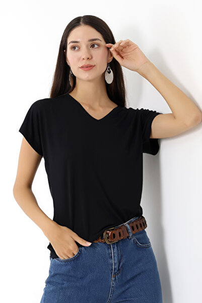 Devinka Tricou negru pentru femei