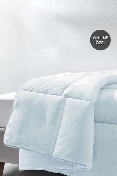 Yataş Blue Macaron Wellsoft Quilt - Double