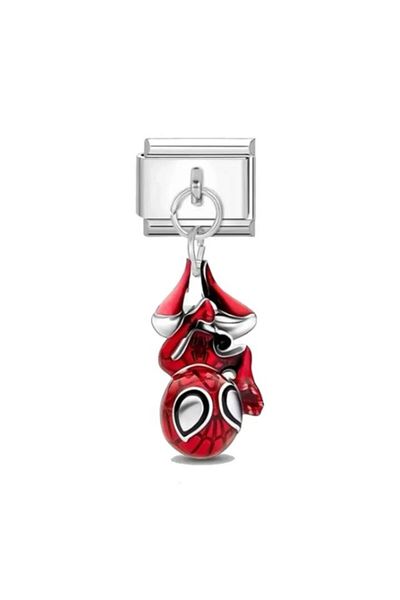 MSBTAKI Stainless Steel Charm Spider-Man – High Quality Stainless Steel Premium Charm Accessory