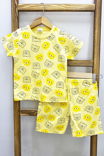 HÇM Boy's Shorts Suit Teddy Bear Printed E24