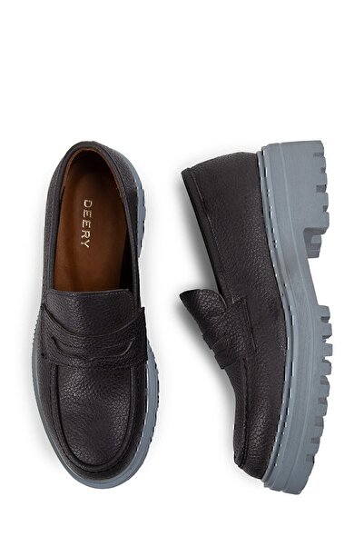 Deery Справжня шкіра Сірий Лофер Жіноче взуття