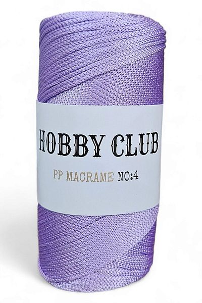 hobby club Premium 200 γραμμάρια Πολυεστέρας Μακραμέ Σχοινί Λιλά 130 2 Μm - 230 Μέτρα