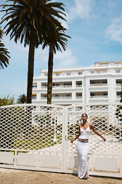 Pull & Bear Askılı panelli üst