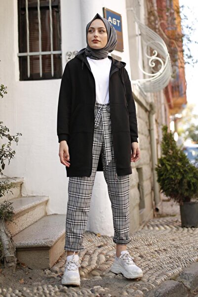 lamelif Ζακέτα με μαύρη τσέπη με φερμουάρ