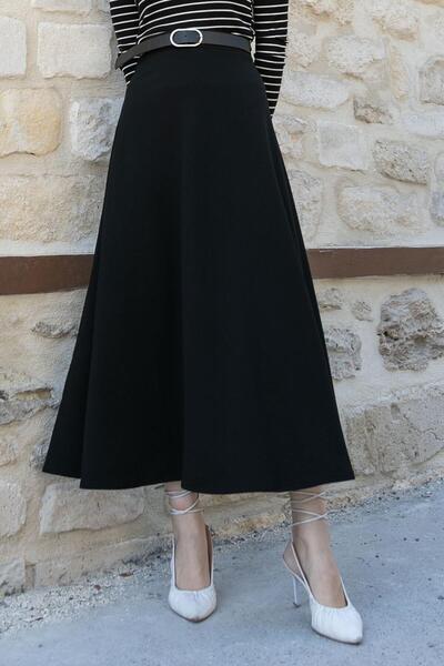 lamelif Fustă evazată neagră