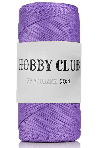 hobby club Premium 200 γραμμάρια Πολυεστέρας Μακραμέ Σχοινί Λιλά 130 2 Μm - 230 Μέτρα