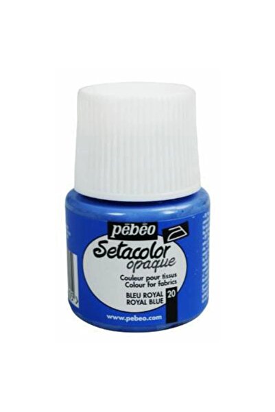 Pebeo Setacolor Shimmer Parlak Opak Kumaş Boyası 45ml N:20 Royal Blue