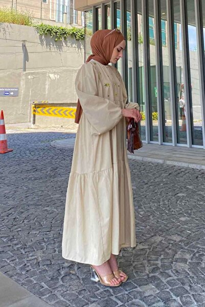 lamelif Yazlık Elica Elbise Taş