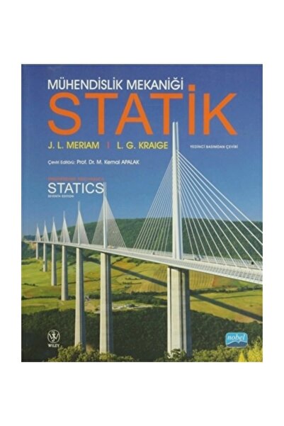 Nobel Akademik Yayıncılık Mühendislik Mekaniği Statik (CİLTSİZ) - J. L. Meria...