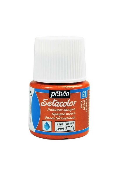 Pebeo Setacolor Opak Metalik Kumaş Boya 45ml Şişe - 63 Brick