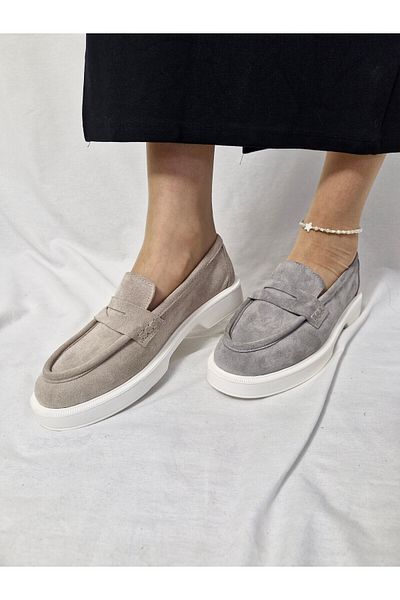 aayak&kabımofficial Genuine Leather Stylish and Comfortable Women's Loafer Shoes Comfortable and Elegant Choice for Daily Wear