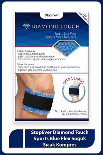 StopEver Diamond Touch Sports Blue Flex | Soğuk Buz / Sıcak Tedavi Kompresi