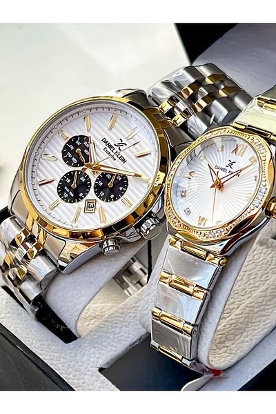 Daniel Klein Dear Brand - Couple Watch Stainless, Steel Waterproof